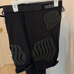 Womenswear tech fit compression padded shorts